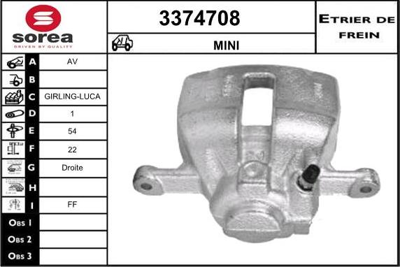 Sera 3374708 - Bremžu suports ps1.lv