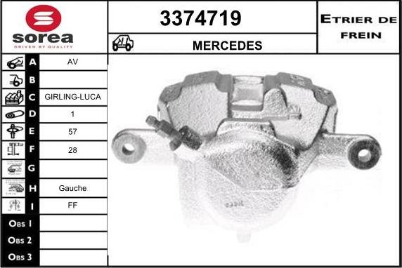 Sera 3374719 - Bremžu suports ps1.lv