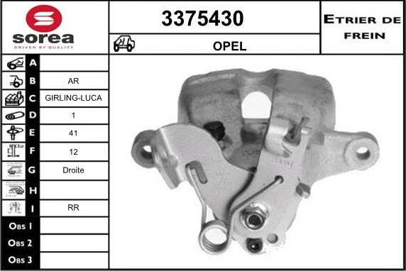 Sera 3375430 - Bremžu suports ps1.lv