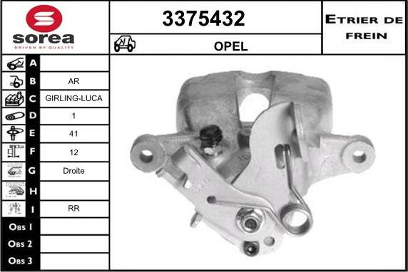 Sera 3375432 - Bremžu suports ps1.lv