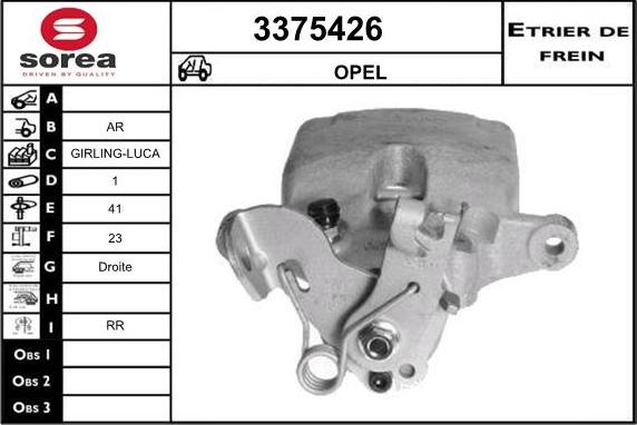 Sera 3375426 - Bremžu suports ps1.lv