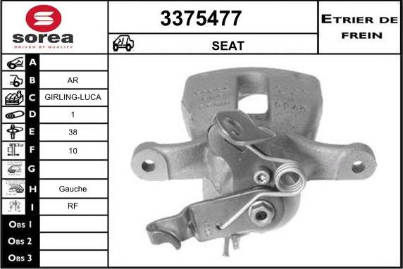 Sera 3375477 - Bremžu suports ps1.lv