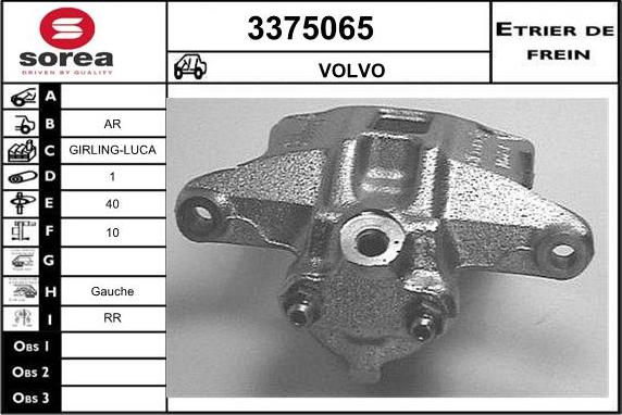 Sera 3375065 - Bremžu suports ps1.lv