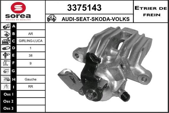 Sera 3375143 - Bremžu suports ps1.lv