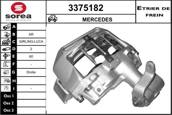 Sera 3375182 - Bremžu suports ps1.lv