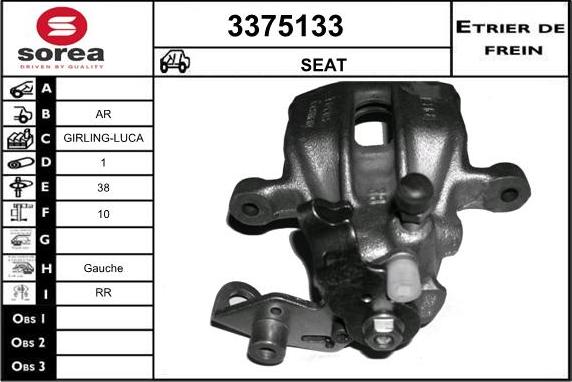 Sera 3375133 - Bremžu suports ps1.lv