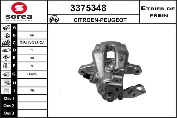 Sera 3375348 - Bremžu suports ps1.lv