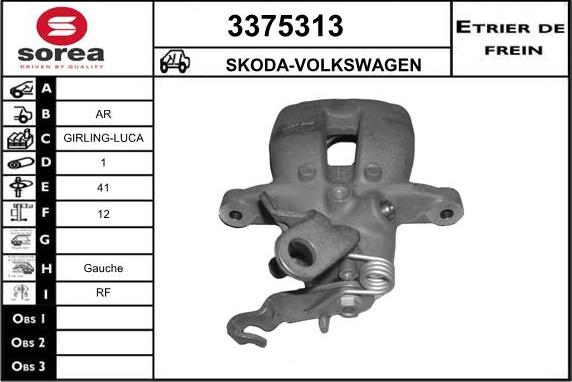 Sera 3375313 - Bremžu suports ps1.lv