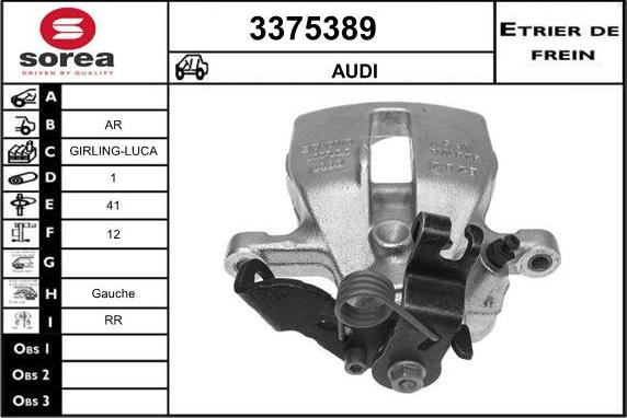 Sera 3375389 - Bremžu suports ps1.lv