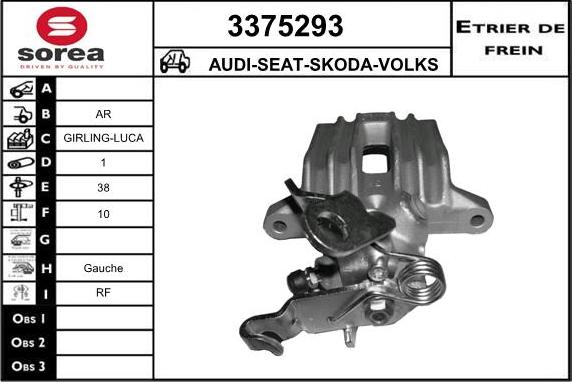 Sera 3375293 - Bremžu suports ps1.lv