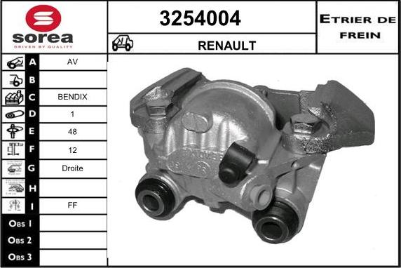 Sera 3254004 - Bremžu suports ps1.lv