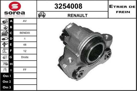 Sera 3254008 - Bremžu suports ps1.lv