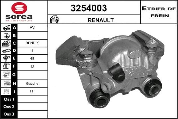 Sera 3254003 - Bremžu suports ps1.lv