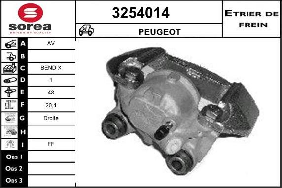 Sera 3254014 - Bremžu suports ps1.lv