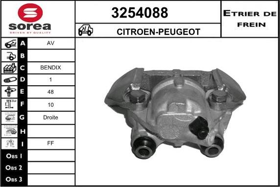 Sera 3254088 - Bremžu suports ps1.lv