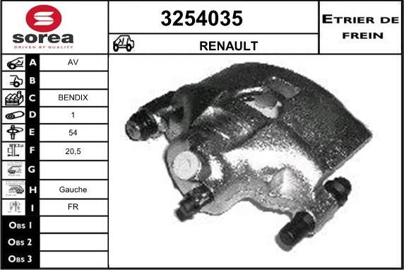 Sera 3254035 - Bremžu suports ps1.lv