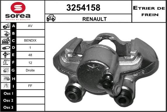 Sera 3254158 - Bremžu suports ps1.lv