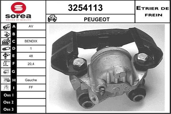 Sera 3254113 - Bremžu suports ps1.lv