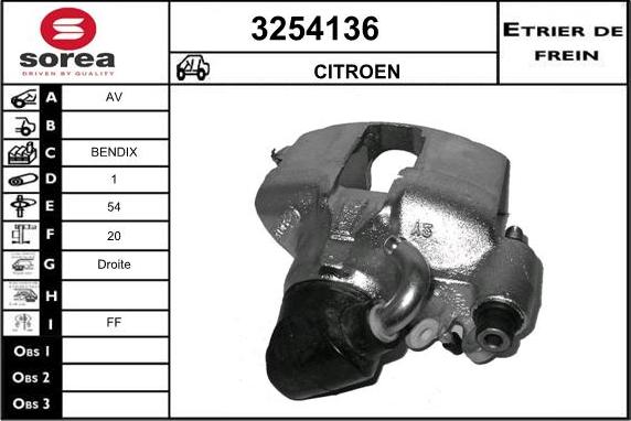 Sera 3254136 - Bremžu suports ps1.lv