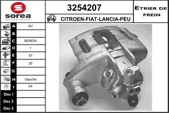 Sera 3254207 - Bremžu suports ps1.lv