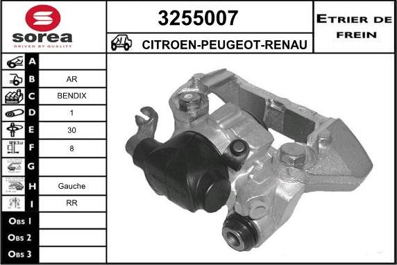 Sera 3255007 - Bremžu suports ps1.lv