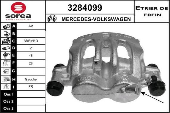 Sera 3284099 - Bremžu suports ps1.lv