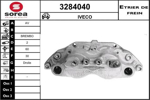 Sera 3284040 - Bremžu suports ps1.lv