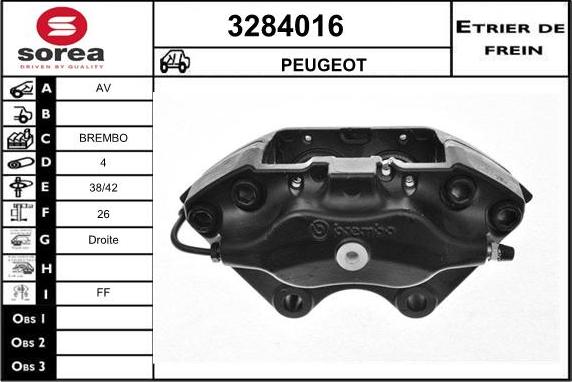 Sera 3284016 - Bremžu suports ps1.lv