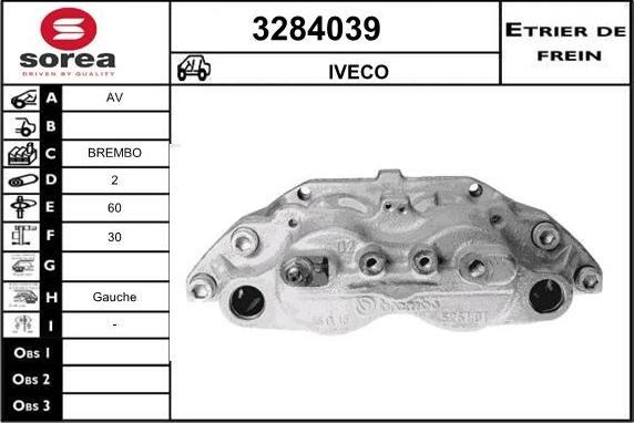 Sera 3284039 - Bremžu suports ps1.lv