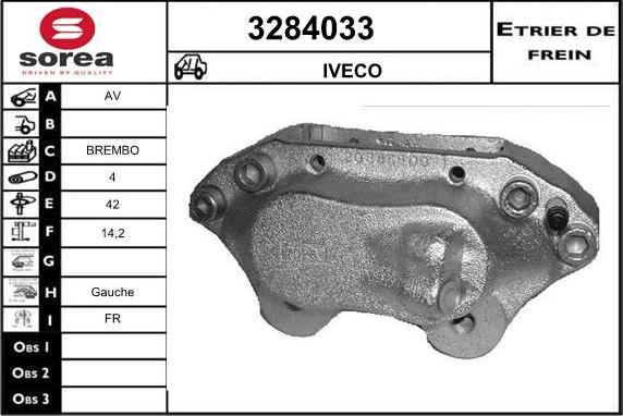 Sera 3284033 - Bremžu suports ps1.lv