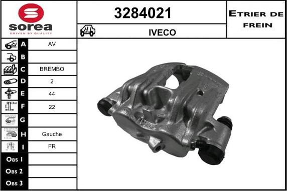 Sera 3284021 - Bremžu suports ps1.lv