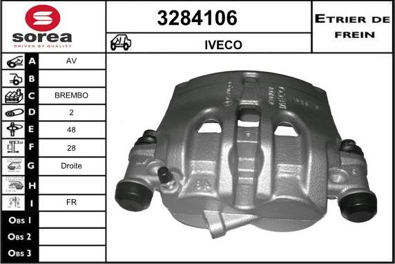 Sera 3284106 - Bremžu suports ps1.lv