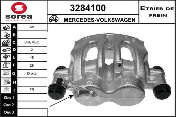 Sera 3284100 - Bremžu suports ps1.lv