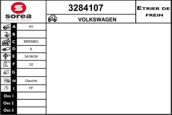 Sera 3284107 - Bremžu suports ps1.lv