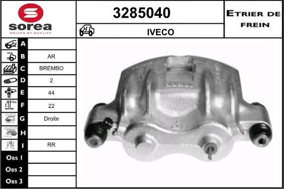 Sera 3285040 - Bremžu suports ps1.lv