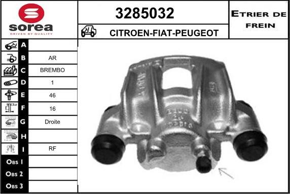 Sera 3285032 - Bremžu suports ps1.lv