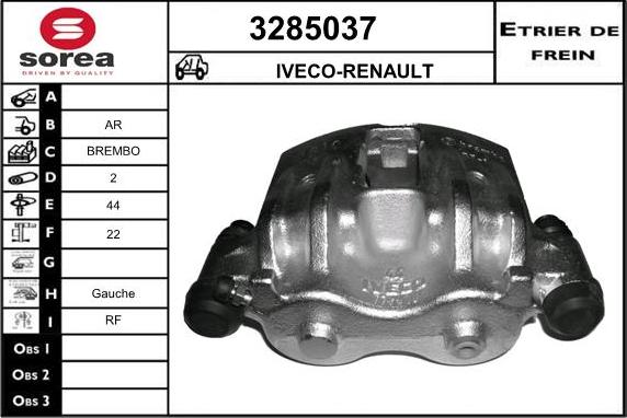 Sera 3285037 - Bremžu suports ps1.lv