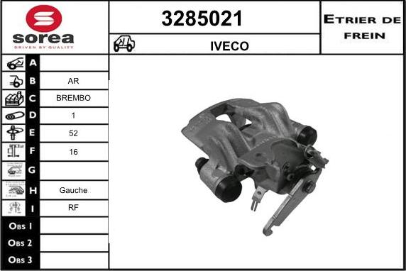 Sera 3285021 - Bremžu suports ps1.lv