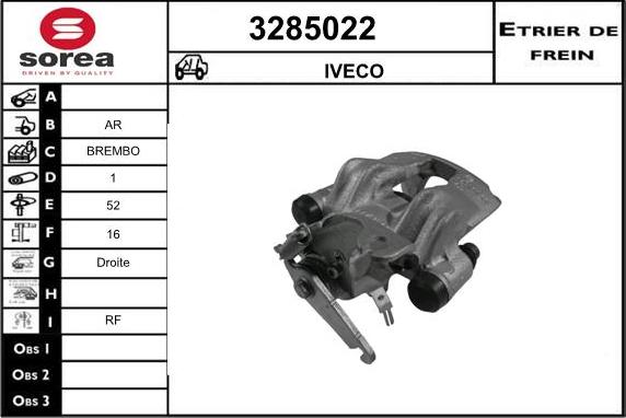 Sera 3285022 - Bremžu suports ps1.lv