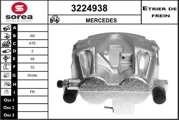 Sera 3224938 - Bremžu suports ps1.lv