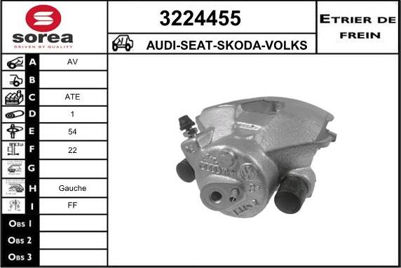 Sera 3224455 - Bremžu suports ps1.lv