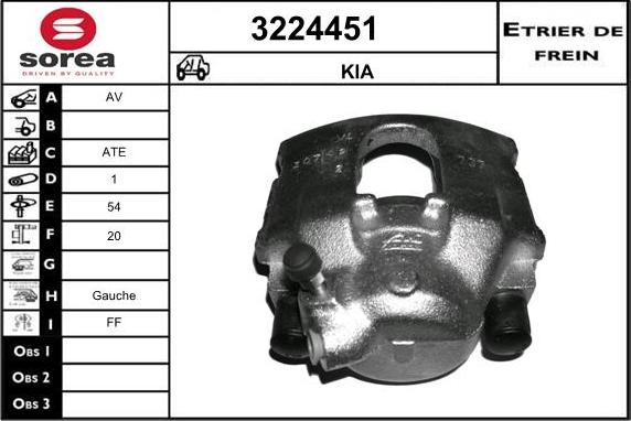 Sera 3224451 - Bremžu suports ps1.lv