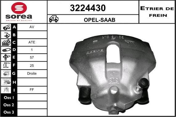 Sera 3224430 - Bremžu suports ps1.lv