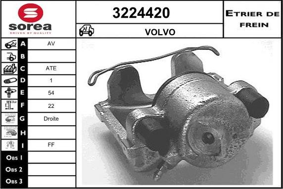 Sera 3224420 - Bremžu suports ps1.lv