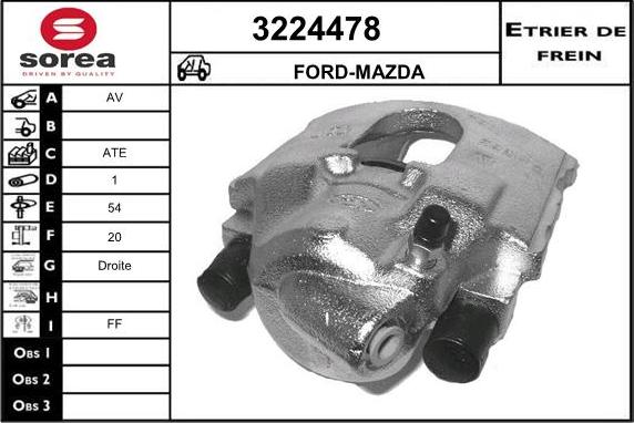 Sera 3224478 - Bremžu suports ps1.lv