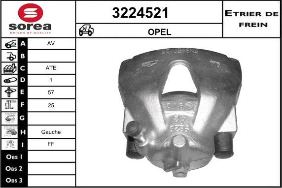 Sera 3224521 - Bremžu suports ps1.lv