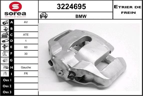 Sera 3224695 - Bremžu suports ps1.lv