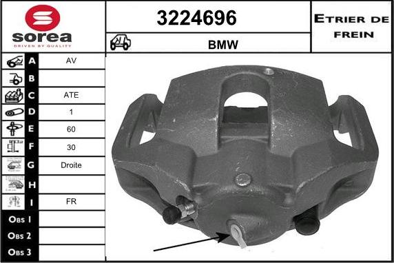 Sera 3224696 - Bremžu suports ps1.lv