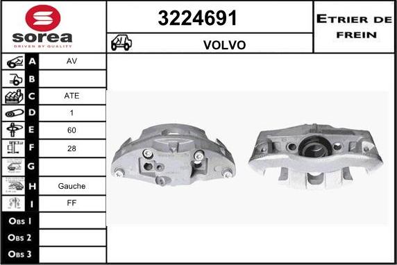 Sera 3224691 - Bremžu suports ps1.lv