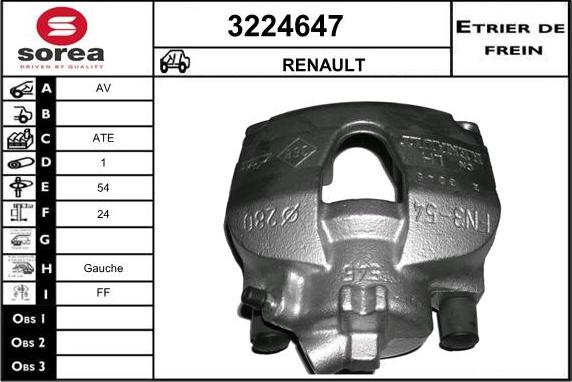 Sera 3224647 - Bremžu suports ps1.lv